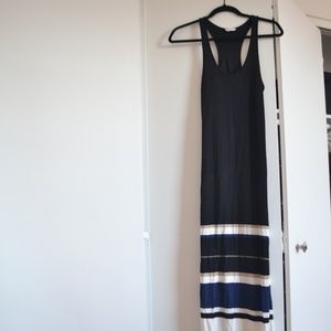 Club Monaco Striped Maxi Dress